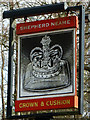 SU8357 : Crown & Cushion inn sign by Robin Webster