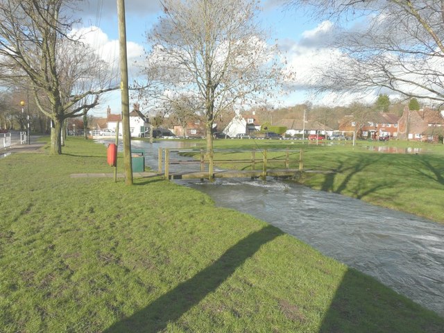 The Nail Bourne in flood