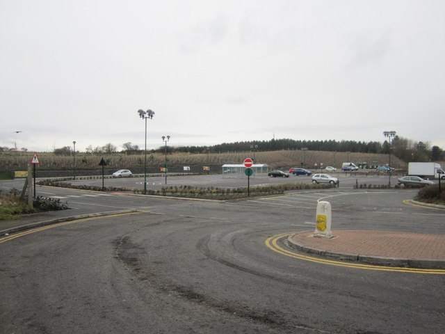 Extended car park, Morrisons, Berwick-upon-Tweed