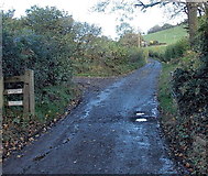 SO4693 : Access road to Gaerstone Farm and Cwms Farm near  Church Stretton by Jaggery