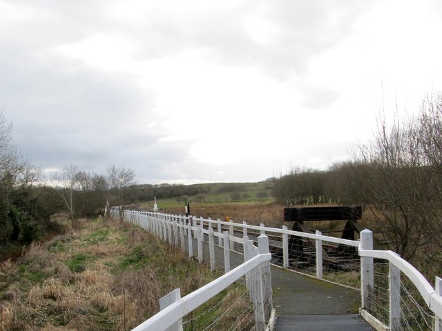 The Inch Abbey Halt Railhead © Eric Jones :: Geograph Ireland