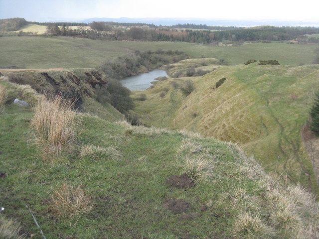 Disused quarry at Knock