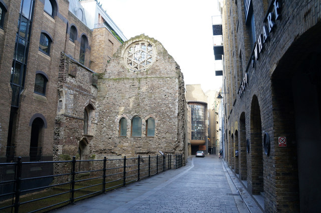 Winchester Palace on Clink Street, London