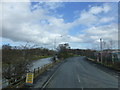 The A679 Blackburn Road parallels the Leeds Liverpool Canal at West End