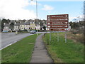 Information signs at the Downpatrick end of the A7 (Belfast Road)