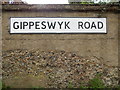 Gippeswyk Road sign