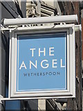 TQ3183 : Sign for The Angel, Noble House, Islington High Street, N1 by Mike Quinn