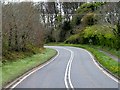 Severe bend on the A24 on the north side of the Seaforde Demesne