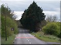 The Old Belfast Road approaching the junction with the "new" Belfast Road (A24)