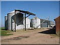 Silos and shed at The Elms