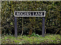 Rogers Lane sign