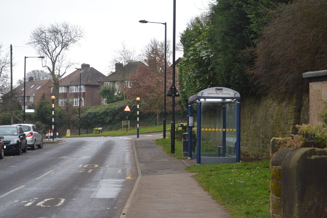 Bus Stop on Haggstones Road, Worrall, near Oughtibridge