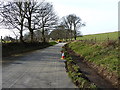 SH5605 : Council ditch clearance work at Llanfendigaid by Richard Law
