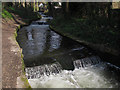 Abbey Mill bypass cascade from the bottom