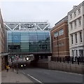 Portland Terrace passes under WestQuay