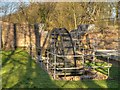SJ5396 : Reconstructed Water Wheel at Stanley Mill, Stanley Bank by David Dixon