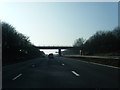 M56 westbound nears Agden Lane overbridge