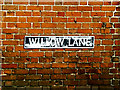 TM3592 : Willow Lane sign by Geographer