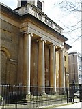 TQ3282 : St. Clement's Church, King Square, EC1 - portico by Mike Quinn
