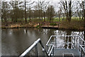 A pond at Moss Bank Park