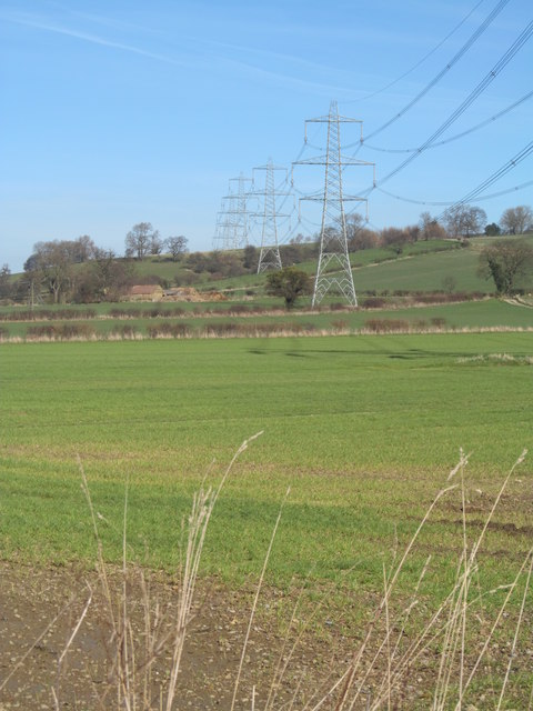 Pylons in the landscape