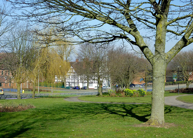 Public park in Wolverhampton Ring Road