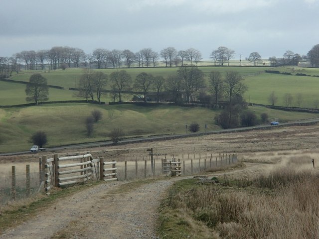 Track descending from Gibbet Moor
