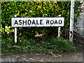 Ashdale Road sign