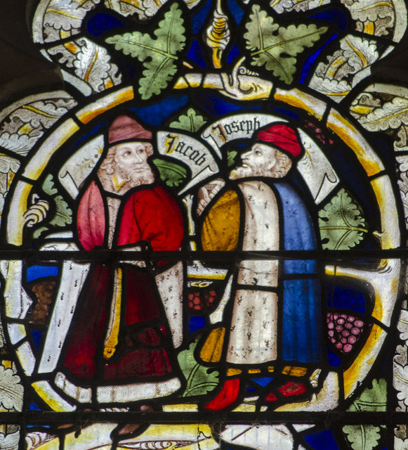Detail, east window, St Margaret's church, Margaretting