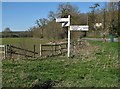 Signpost at Clanver End