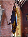 SU4918 : St Thomas, Fair Oak: flag by Basher Eyre