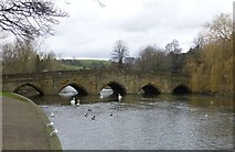 SK2168 : River Wye at Bakewell by Russel Wills