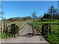 The drive to Church Farm, Pentre