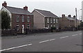 Houses near the southern edge of Rhos