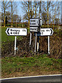 TM3690 : Roadsigns on the B1062 Watch House Hill by Geographer