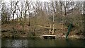 Private jetty on Leeds and Liverpool Canal