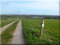 Waymark on Castle Hill