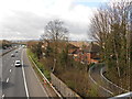 M20 and Houses on Station Road, Aylesford