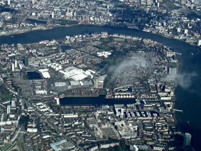 Rotherhithe from the air