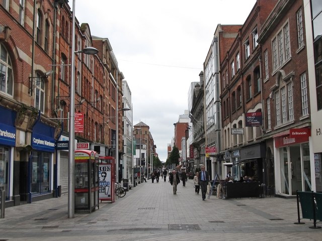 The pedestrianised Castle Lane, Belfast © Eric Jones :: Geograph Ireland