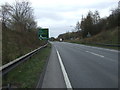 A57 approaching roundabout