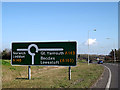 TM3993 : Roadsign on the A143 Yarmouth Road by Geographer