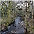 SN7400 : River Clydach flows away from the A474 Neath Road in Bryncoch by Jaggery