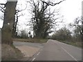 Silver Lane at the entrance to Crossoak Farm