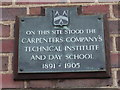 Plaque on Stratford Telephone Exchange building