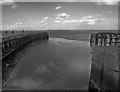 TA2811 : Grimsby Dock piers by Steve  Fareham
