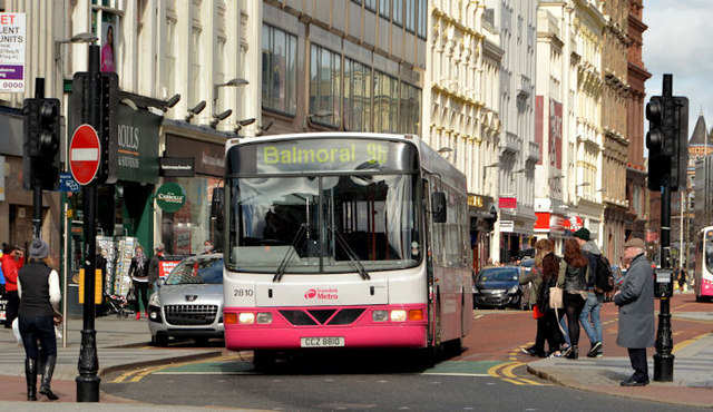 Bus, Donegall Place, Belfast - March 2014(2)