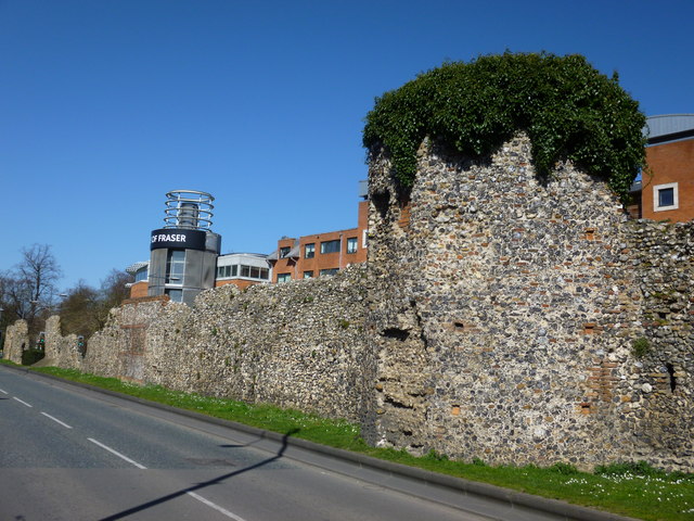 Old tower and new tower in Norwich