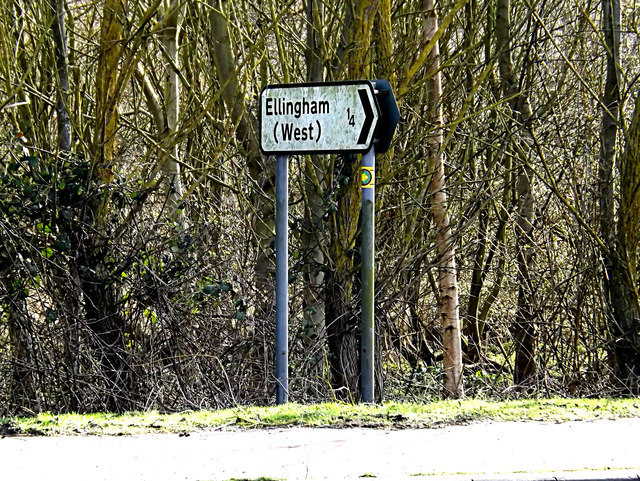 Roadsign on the A143 Yarmouth Road