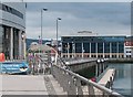 Gated entrance to the Belfast Harbour Marina